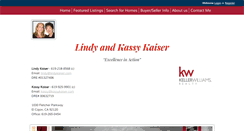 Desktop Screenshot of lindyandkassy.com