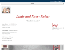 Tablet Screenshot of lindyandkassy.com